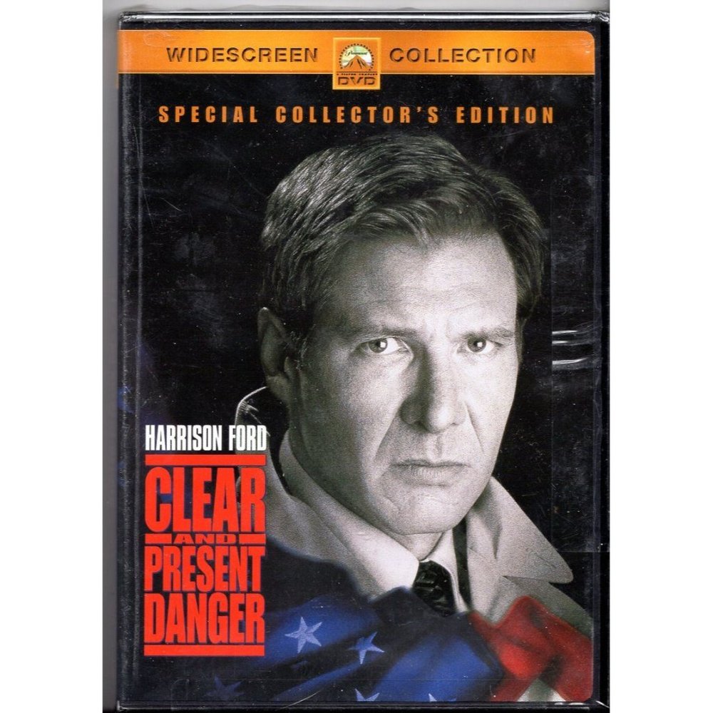 CLEAR AND PRESENT DANGER DVD, HARRISON FORD, Widescreen Collectors NEW, SEALED